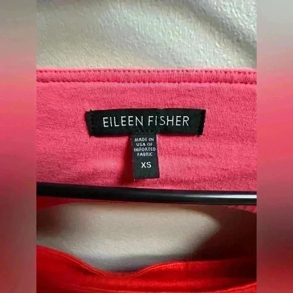 LIKE NEW | Eileen Fisher Firefly Peony Colorblock Cutout Jersey Dress Women’s XS - Picture 2 of 5